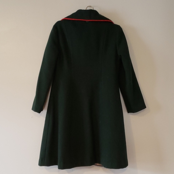 Vintage Hunter Green Pea Coat - Picture 4 of 9